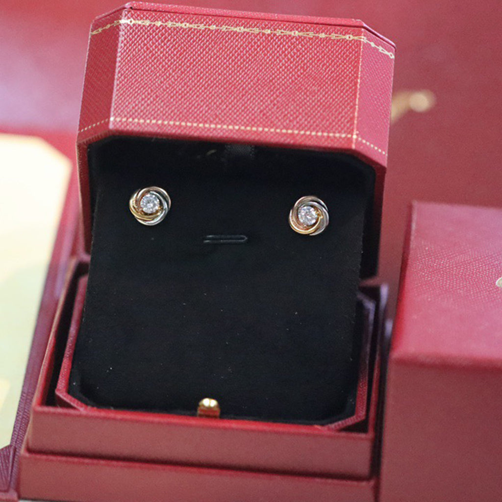 [Noble Aura jewelry]TRINITY STUD DIAMOND EARRINGS