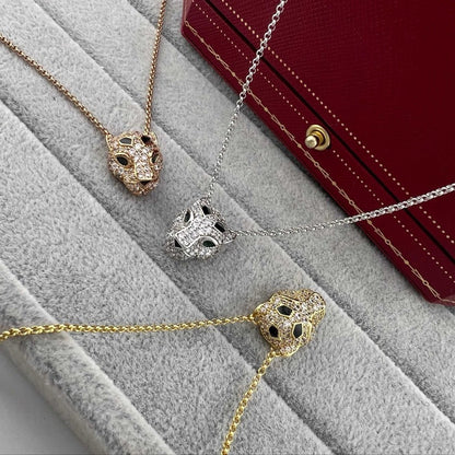 [Noble Aura jewelry]PANTHERE FULL DIAMOND NECKLACE