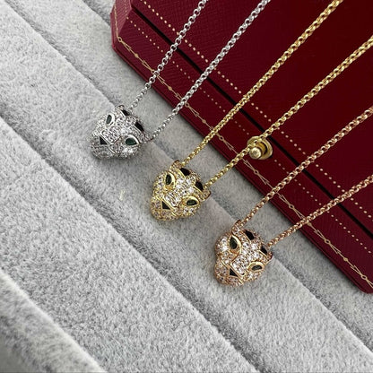 [Noble Aura jewelry]PANTHERE FULL DIAMOND NECKLACE