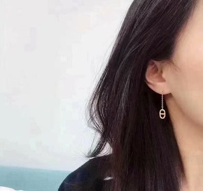 [Noble Aura jewelry]CHAINE TASSEL EARRINGS