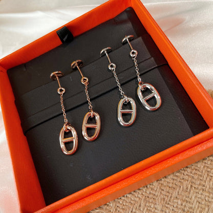 [Noble Aura jewelry]CHAINE TASSEL EARRINGS