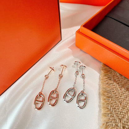 [Noble Aura jewelry]CHAINE TASSEL EARRINGS