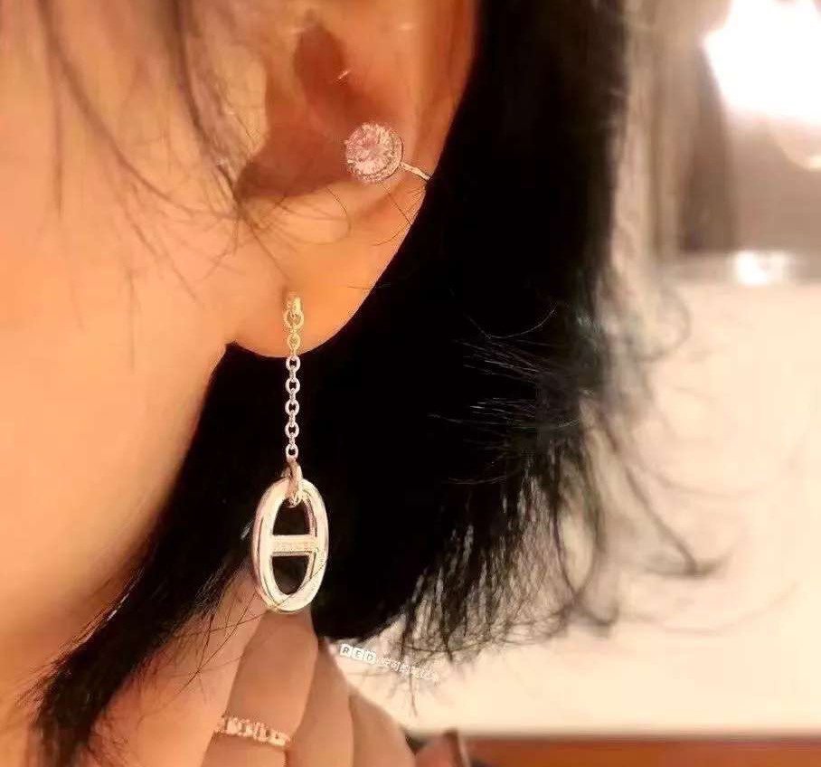 [Noble Aura jewelry]CHAINE TASSEL EARRINGS