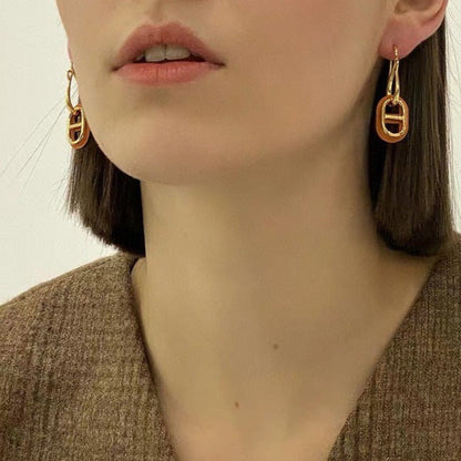 [Noble Aura jewelry]HM O'MAILLON GOLD EARRINGS