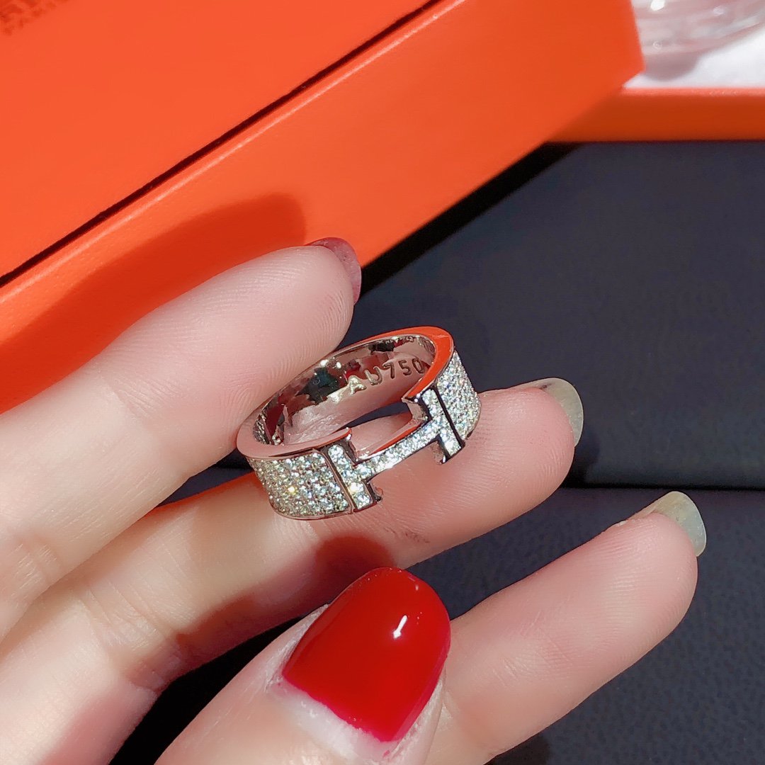 [Noble Aura jewelry]H RING FULL DIAMOND
