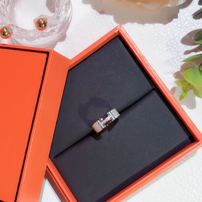 [Noble Aura jewelry]H RING FULL DIAMOND