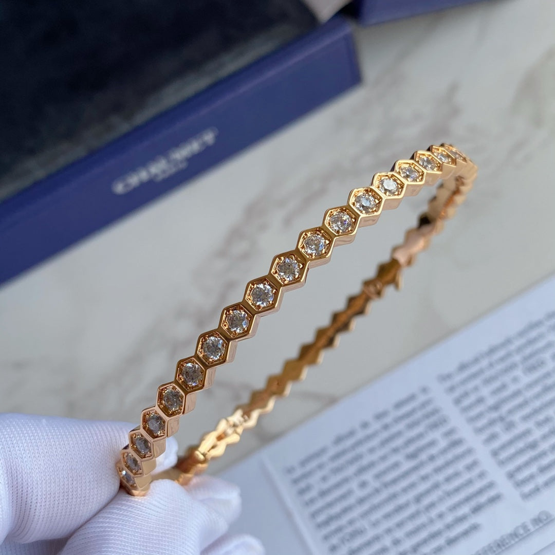 [Noble Aura jewelry]BEE LOVE GOLD BRACELET FULL DIAMOND