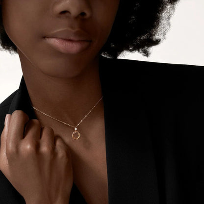 [Noble Aura jewelry]TRINITY  NECKLACE 1 DIAMOND