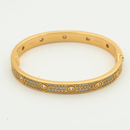 [Noble Aura jewelry]LOVE BRACELET 6.1MM DIAMOND-PAVED 10 BIG DIAMONDS