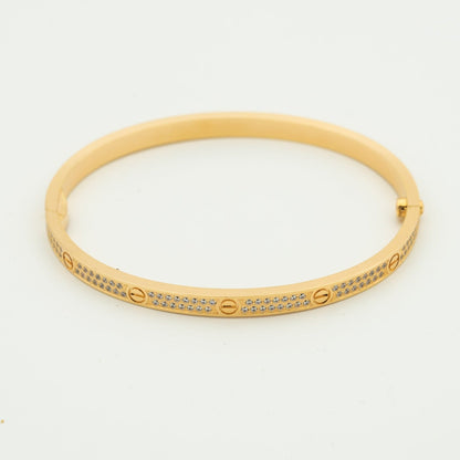 [Noble Aura jewelry]LOVE BRACELET 3.65MM DIAMOND-PAVED