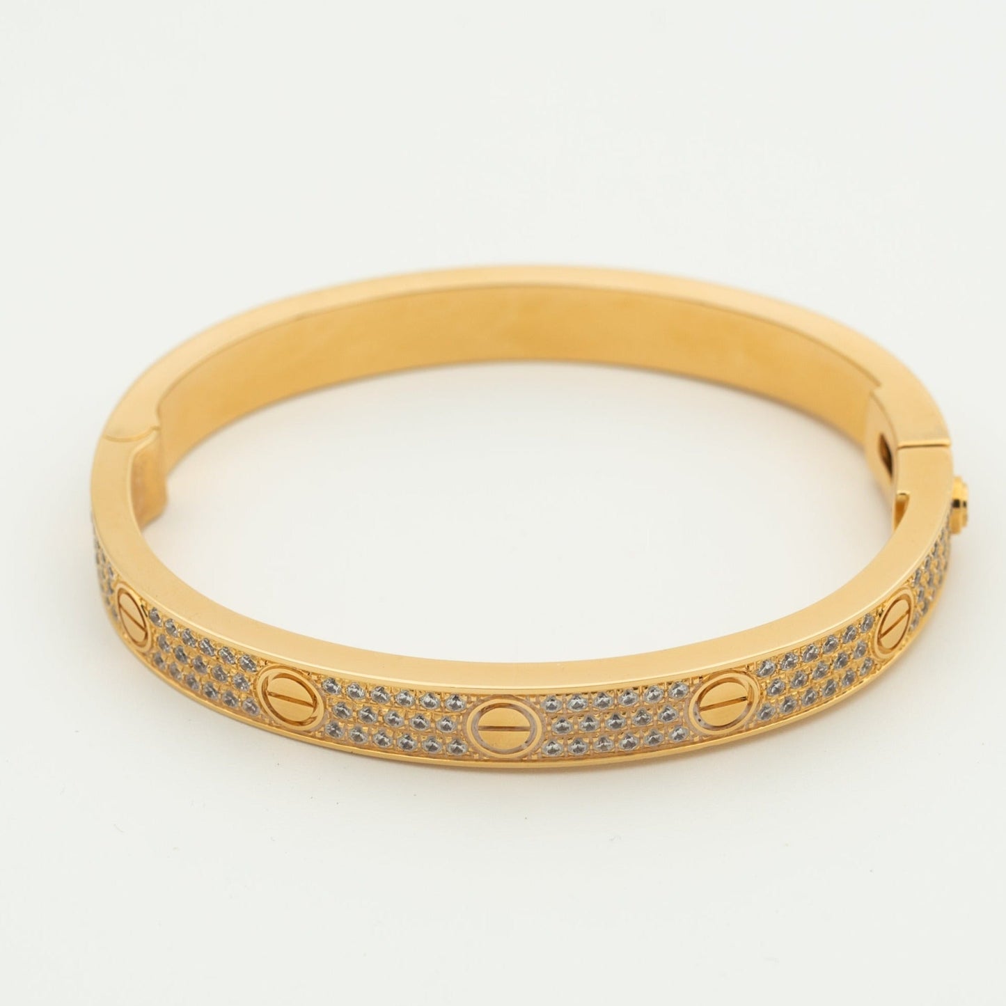 [Noble Aura jewelry]LOVE BRACELET 6.1MM DIAMOND-PAVED