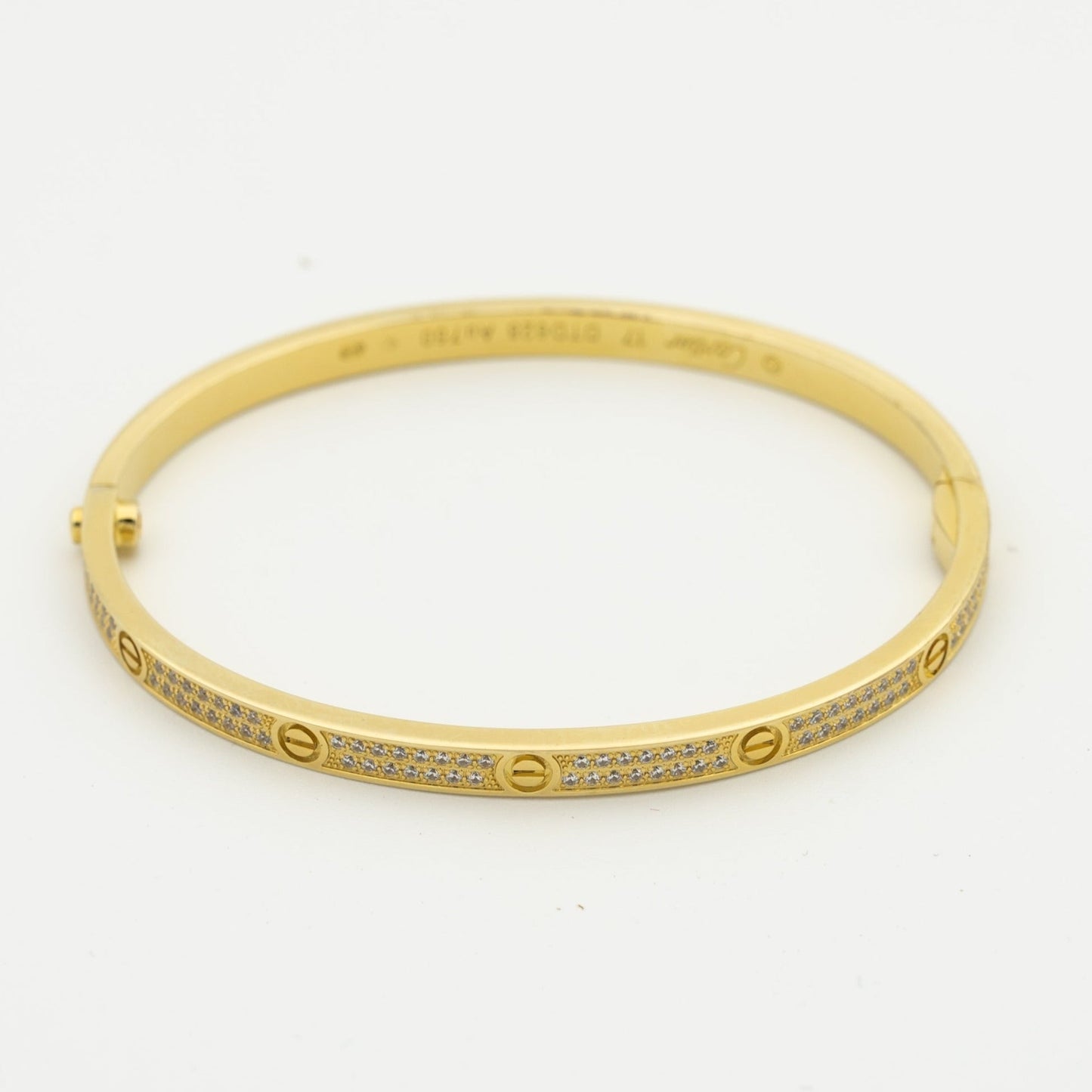 [Noble Aura jewelry]LOVE BRACELET 3.65MM DIAMOND-PAVED