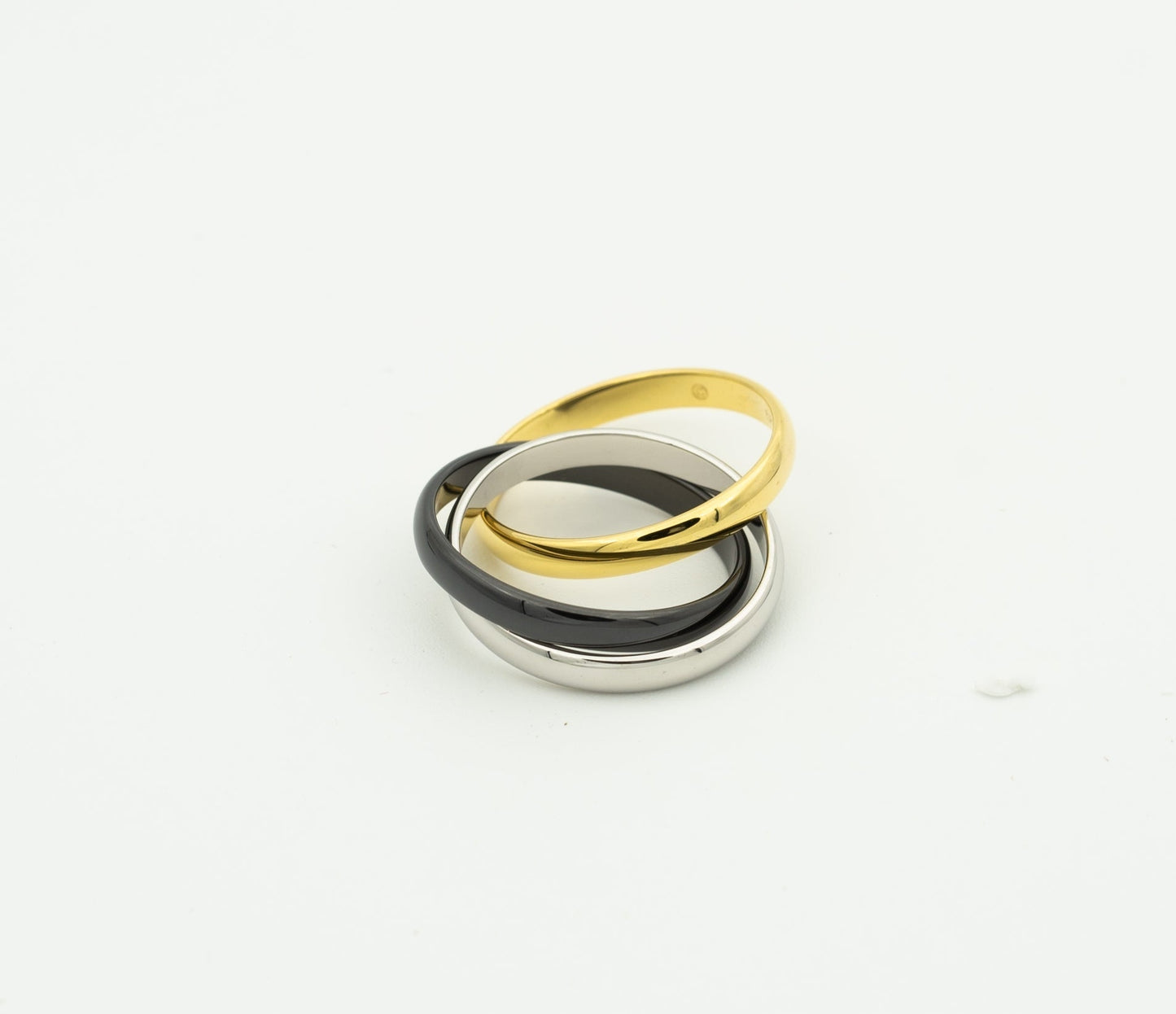 [Noble Aura jewelry]TRINITY RING BLACK GOLD SILVER