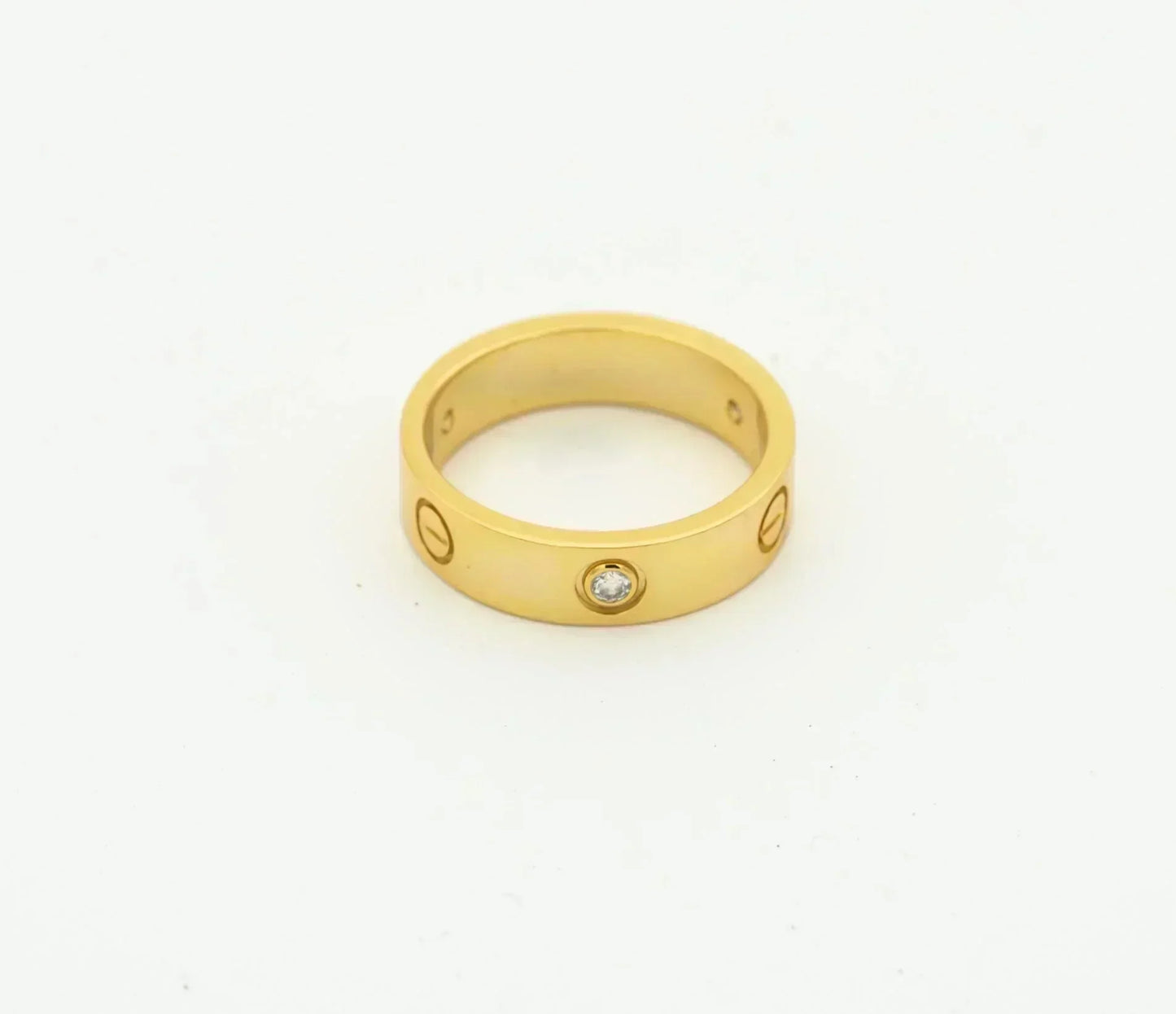 [Noble Aura jewelry]LOVE RING 4MM 1 DIAMOND GOLD