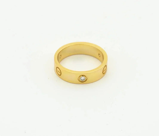 [Noble Aura jewelry]LOVE RING 4MM 1 DIAMOND GOLD