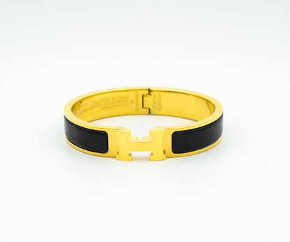 [Noble Aura jewelry]H BLACK BRACELET