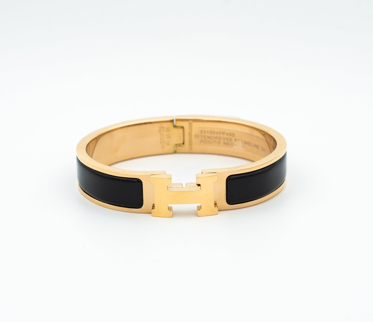 [Noble Aura jewelry]H BLACK BRACELET
