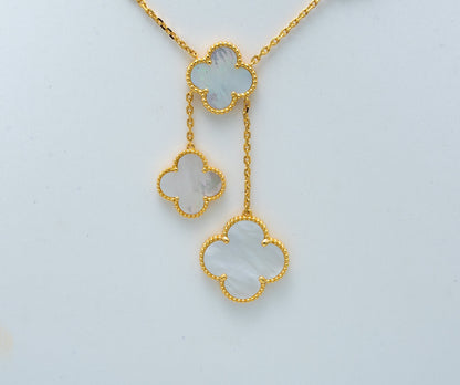 [Noble Aura jewelry]CLOVER MOTHER OF PEARL NECKLACE 6 MOTIF