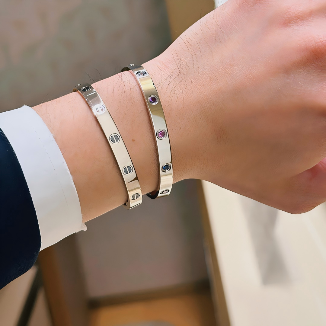 [Noble Aura jewelry] 2026 RAINBOW LOVE BRACELET 6.1MM  10 DIAMONDS