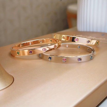 [Noble Aura jewelry] 2026 RAINBOW LOVE BRACELET 6.1MM  10 DIAMONDS