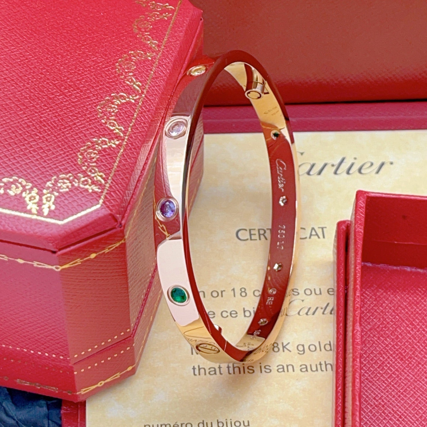 [Noble Aura jewelry] 2026 RAINBOW LOVE BRACELET 6.1MM  10 DIAMONDS