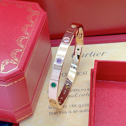 [Noble Aura jewelry] 2026 RAINBOW LOVE BRACELET 6.1MM  10 DIAMONDS