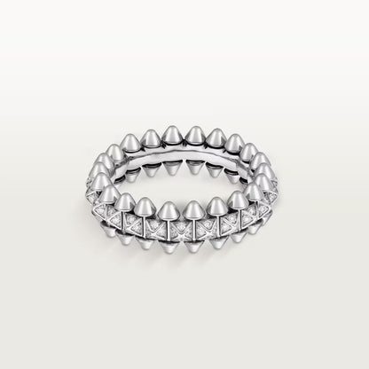 [Noble Aura jewelry]CLASH 6.4MM SMALL FULL DIAMOND RING