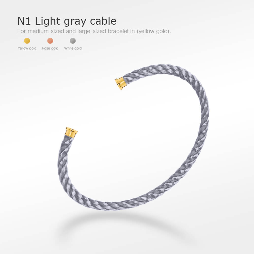 [Noble Aura jewelry]FORCE SERIES BRACELET CABLES 50 CHOICES (DIY SELECTION)