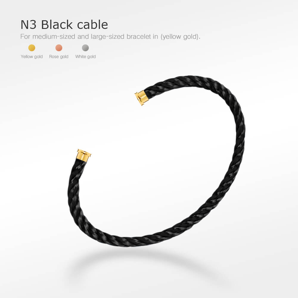 [Noble Aura jewelry]FORCE SERIES BRACELET CABLES 50 CHOICES (DIY SELECTION)