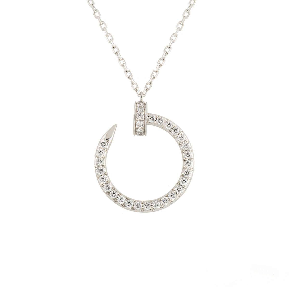 [Noble Aura jewelry]JUSTE NECKLACE SILVER DIAMONDS