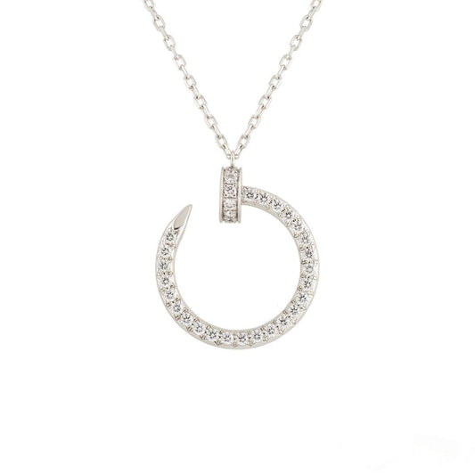 [Noble Aura jewelry]JUSTE NECKLACE SILVER DIAMONDS