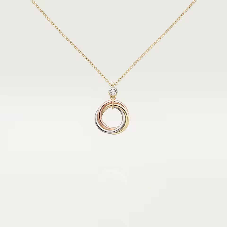 [Noble Aura jewelry]TRINITY  NECKLACE 1 DIAMOND