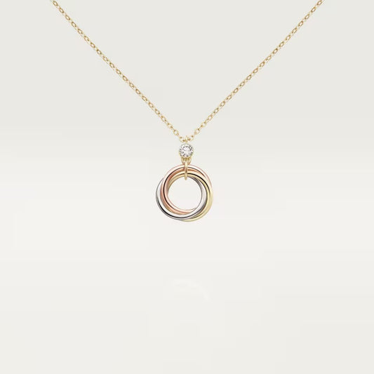 [Noble Aura jewelry]TRINITY  NECKLACE 1 DIAMOND