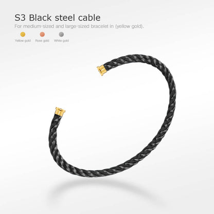 [Noble Aura jewelry]FORCE SERIES BRACELET CABLES 50 CHOICES (DIY SELECTION)