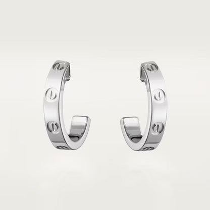 [Noble Aura jewelry]LOVE EARRINGS 2.65 MM NO DIAMOND SMALL