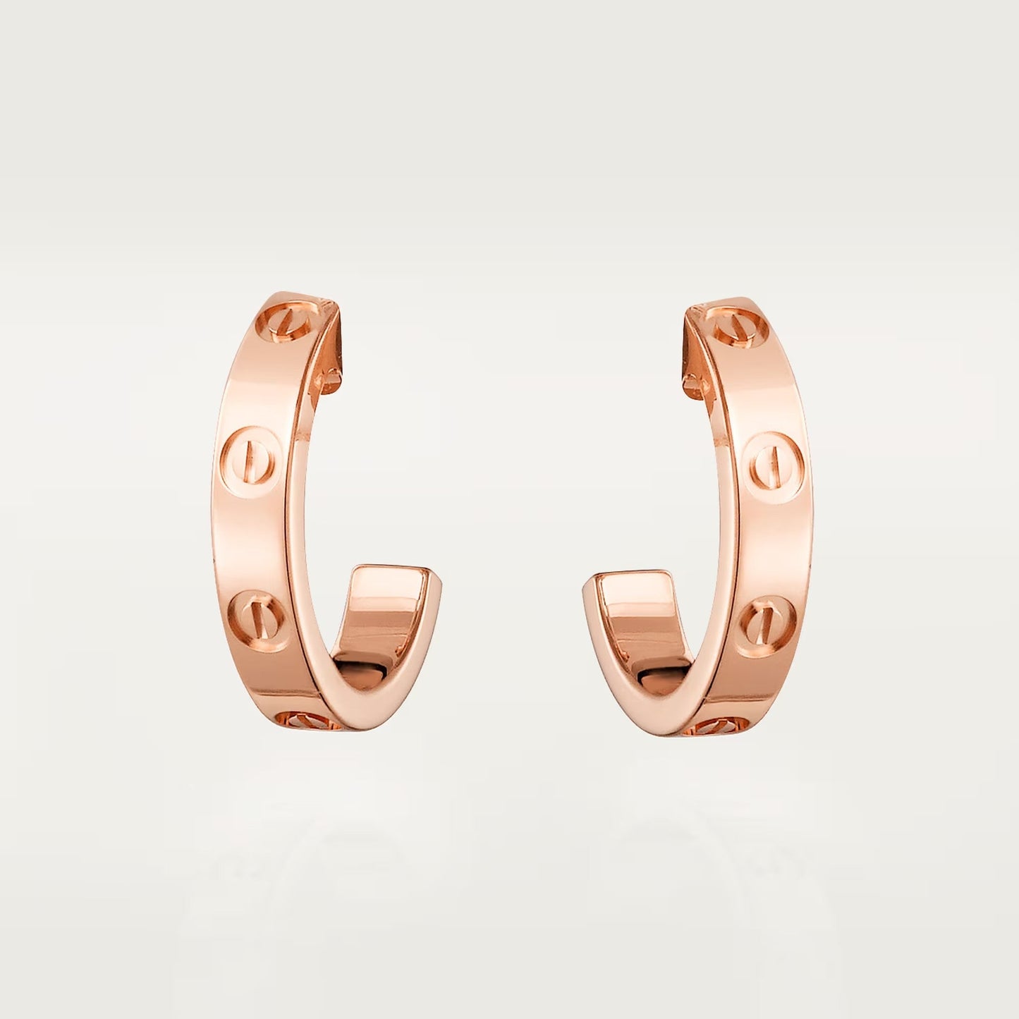 [Noble Aura jewelry]LOVE EARRINGS 2.65 MM NO DIAMOND SMALL