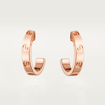 [Noble Aura jewelry]LOVE EARRINGS 2.65 MM NO DIAMOND SMALL
