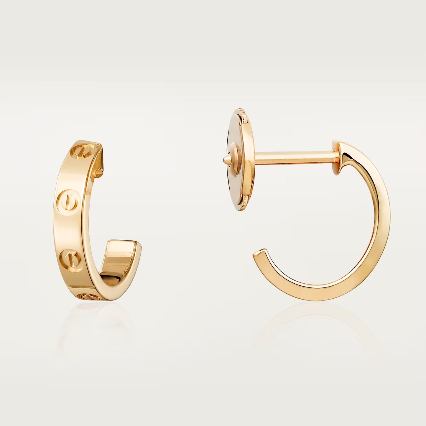 [Noble Aura jewelry]LOVE EARRINGS 2.65 MM NO DIAMOND SMALL