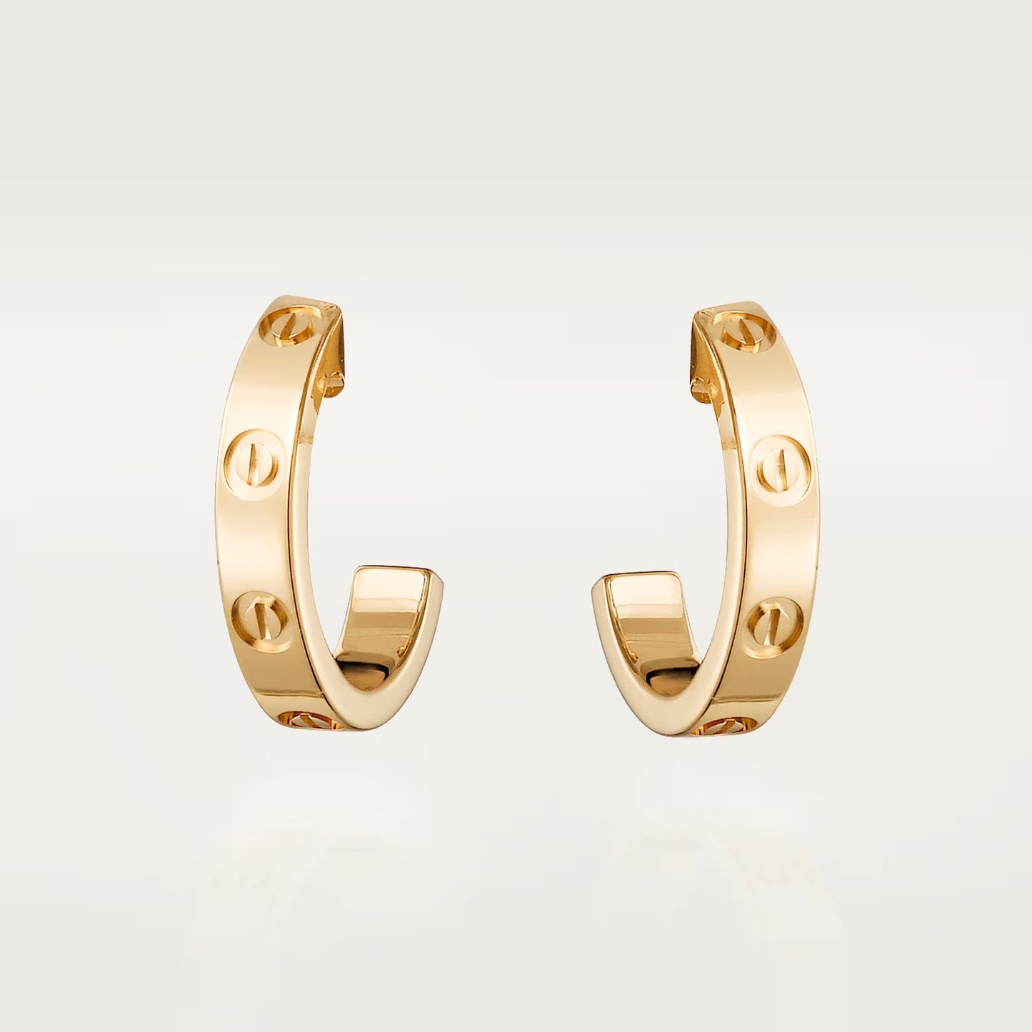 [Noble Aura jewelry]LOVE EARRINGS 2.65 MM NO DIAMOND SMALL
