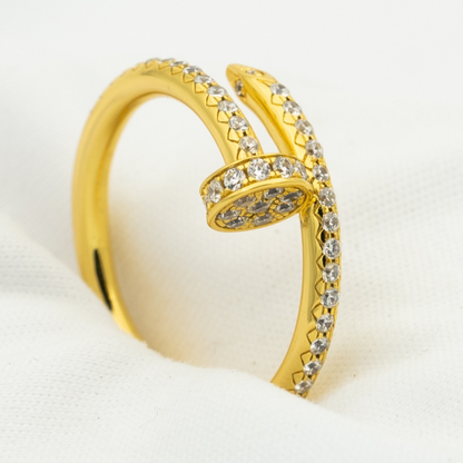 [Noble Aura jewelry]JUSTE RING 1.8MM GOLD DIAMONDS