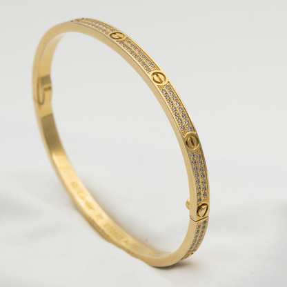 [Noble Aura jewelry]LOVE BRACELET 3.65MM DIAMOND-PAVED