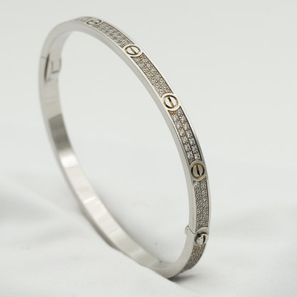 [Noble Aura jewelry]LOVE BRACELET 3.65MM DIAMOND-PAVED
