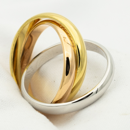 [Noble Aura jewelry]TRINITY RING GOLD PINK GOLD SILVER