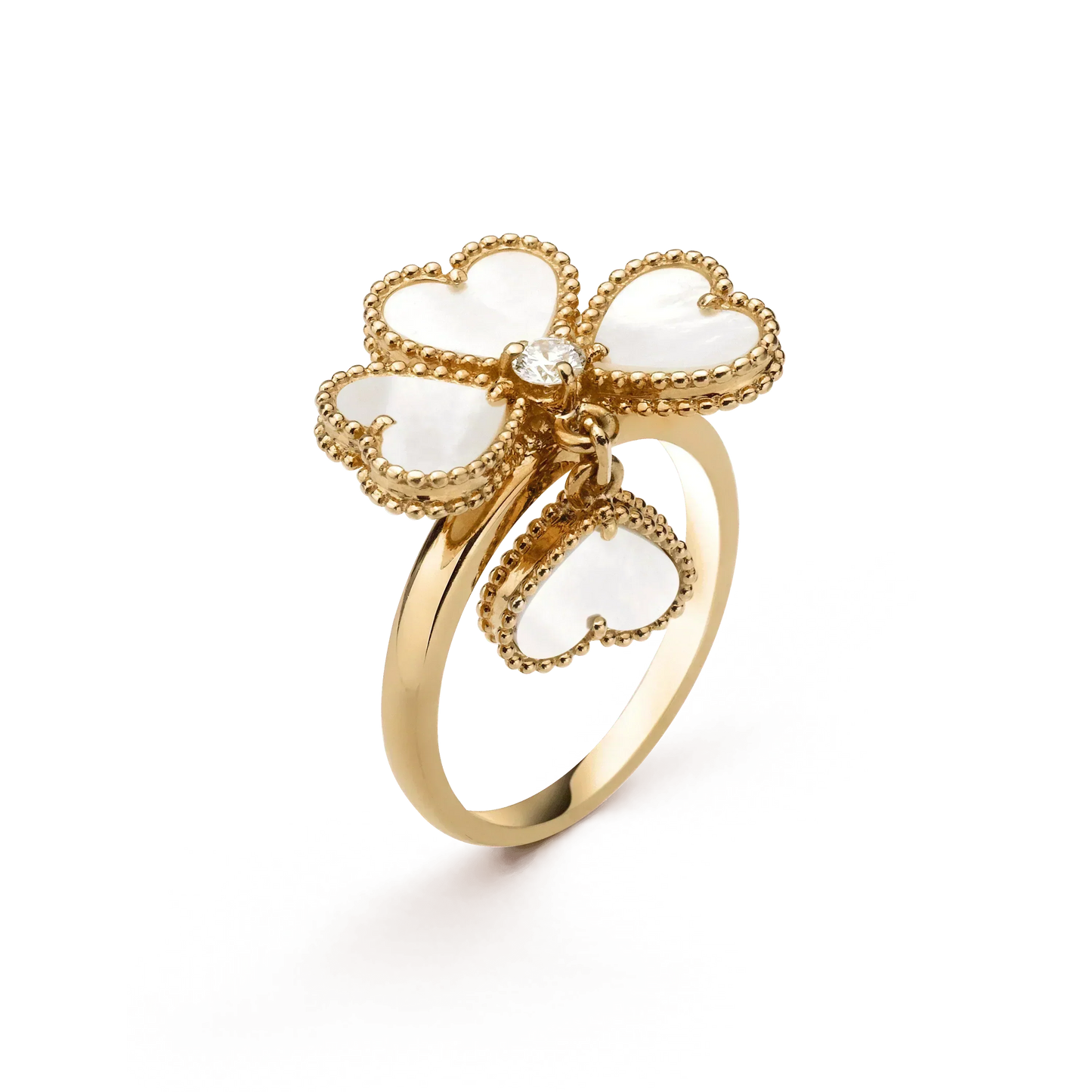 [Noble Aura jewelry]SWEET CLOVER WHITE MOP RING