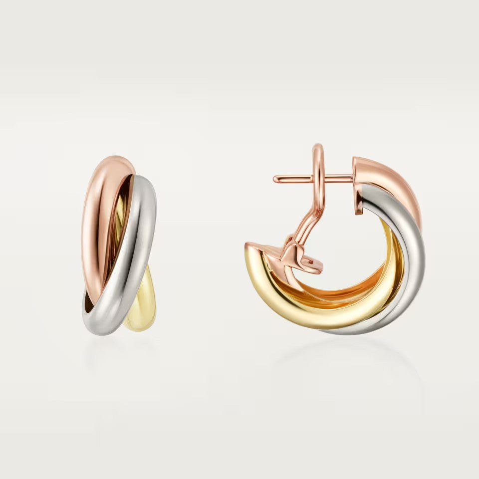 [Noble Aura jewelry]TRINITY ON DIAMOND CLASSIC EARRINGS