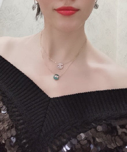 [Noble Aura jewelry]JEUX DE ROSE GOLD DIAMOND NECKLACE