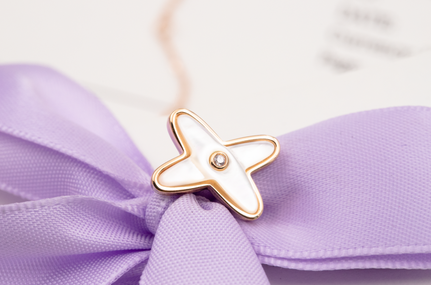 [Noble Aura jewelry]JEUX DE WHITE MOP PINK GOLD DIAMOND EARRINGS