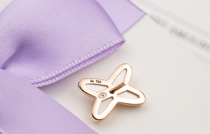 [Noble Aura jewelry]JEUX DE WHITE MOP ROSE GOLD DIAMOND EARRINGS