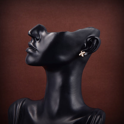 [Noble Aura jewelry]JEUX DE GOLD DIAMOND EARRINGS