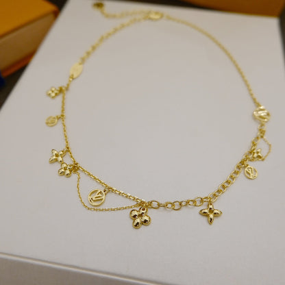[Noble Aura jewelry]BLOOMING SUPPLE NECKLACE BRASS